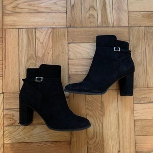Black Suede Booties